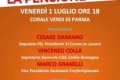 Cesare Damiano a Parma il 1°Luglio alle 18
