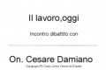 Incontro Dibattito con Cesare Damiano